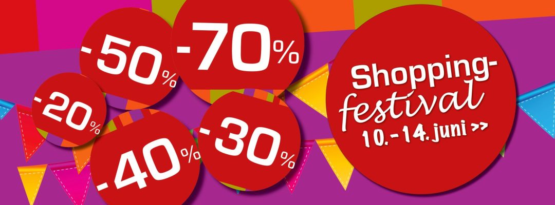 Shoppingfestival 10.-14. juni – Tilbudsavis